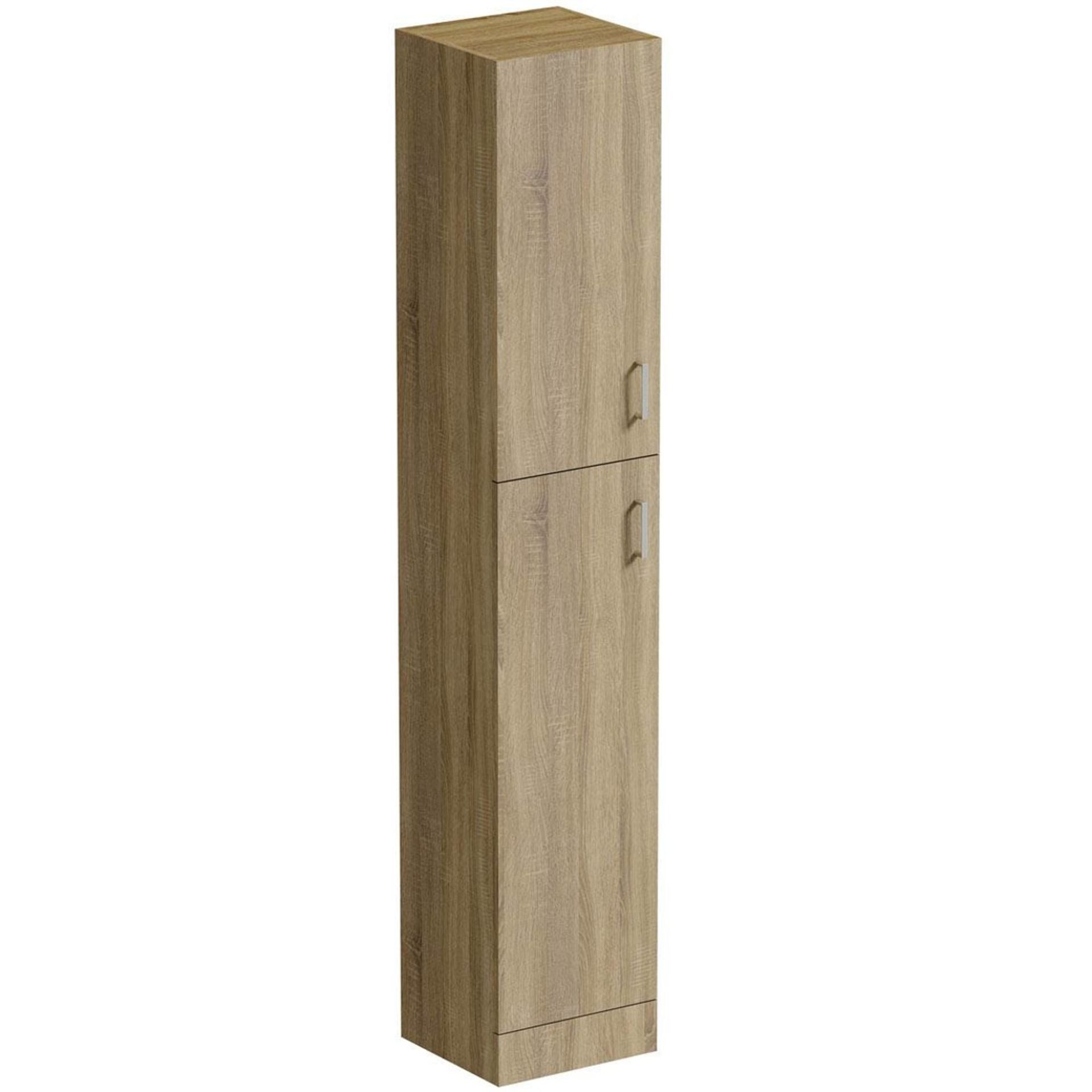 1 x Sienna Oak 300mm Tall Bathroom Storage Unit - Unused Stock - CL190 - Ref BR062 - Location: - Image 4 of 5