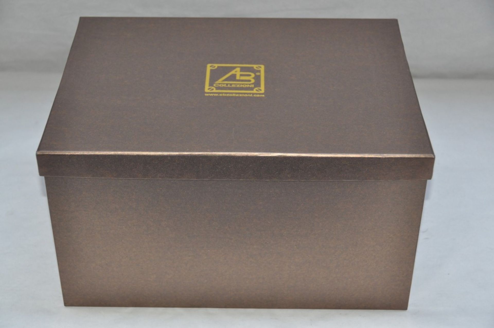 1 x "AB Collezioni" Italian Genuine Leather & Suede Luxury Jewellery Box (34044) - Ref LT000 - - Image 4 of 9