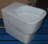 1 x Princeton Back to Wall Toilet Pan - Unused Stock - CL190 - Ref BR048 - Location: Bolton BL1