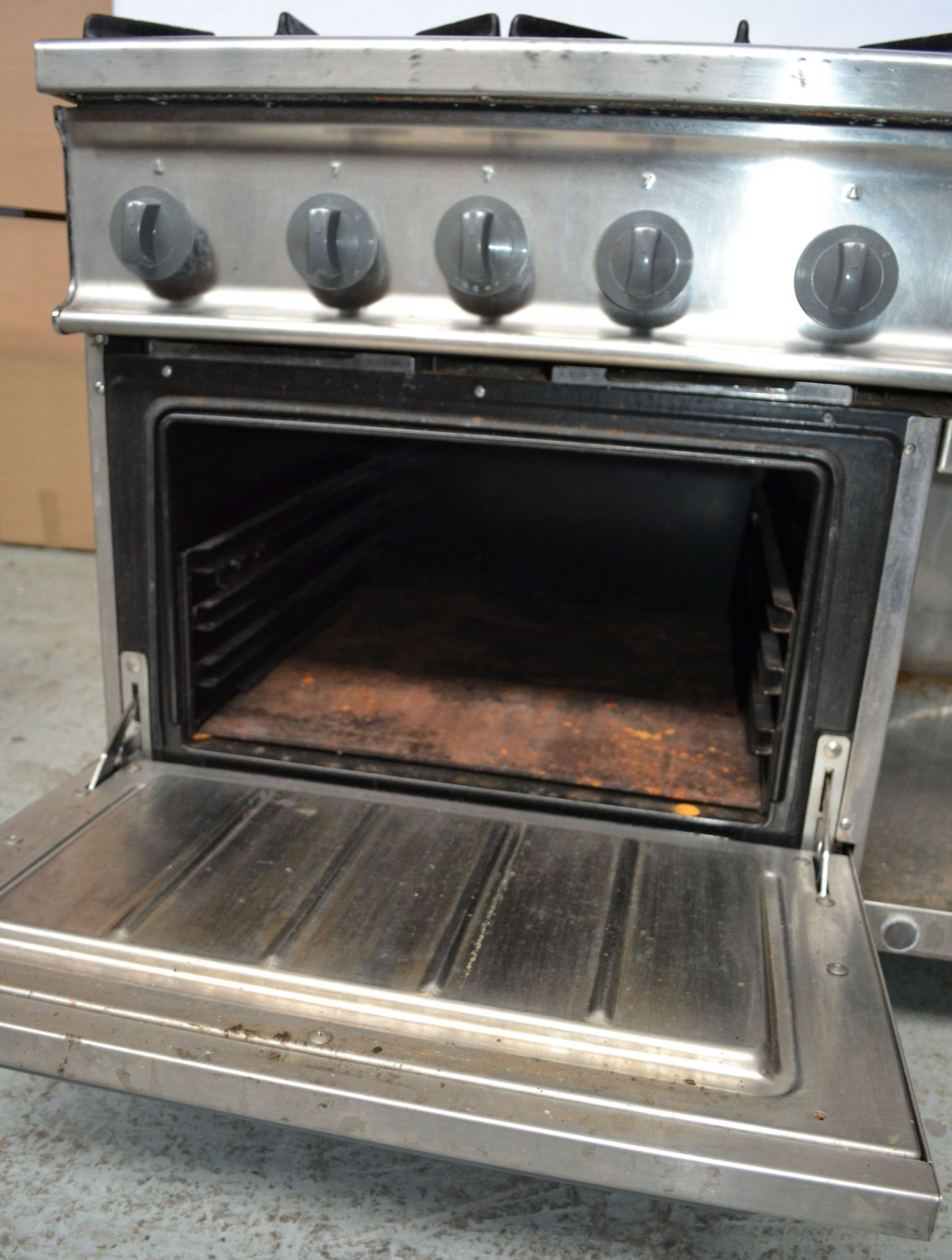 1 x Fagor Six Burner Gas Oven Range (CG-761 BR SM) - Ref NCE011 - CL178 - Location: Altrincham - Image 9 of 15