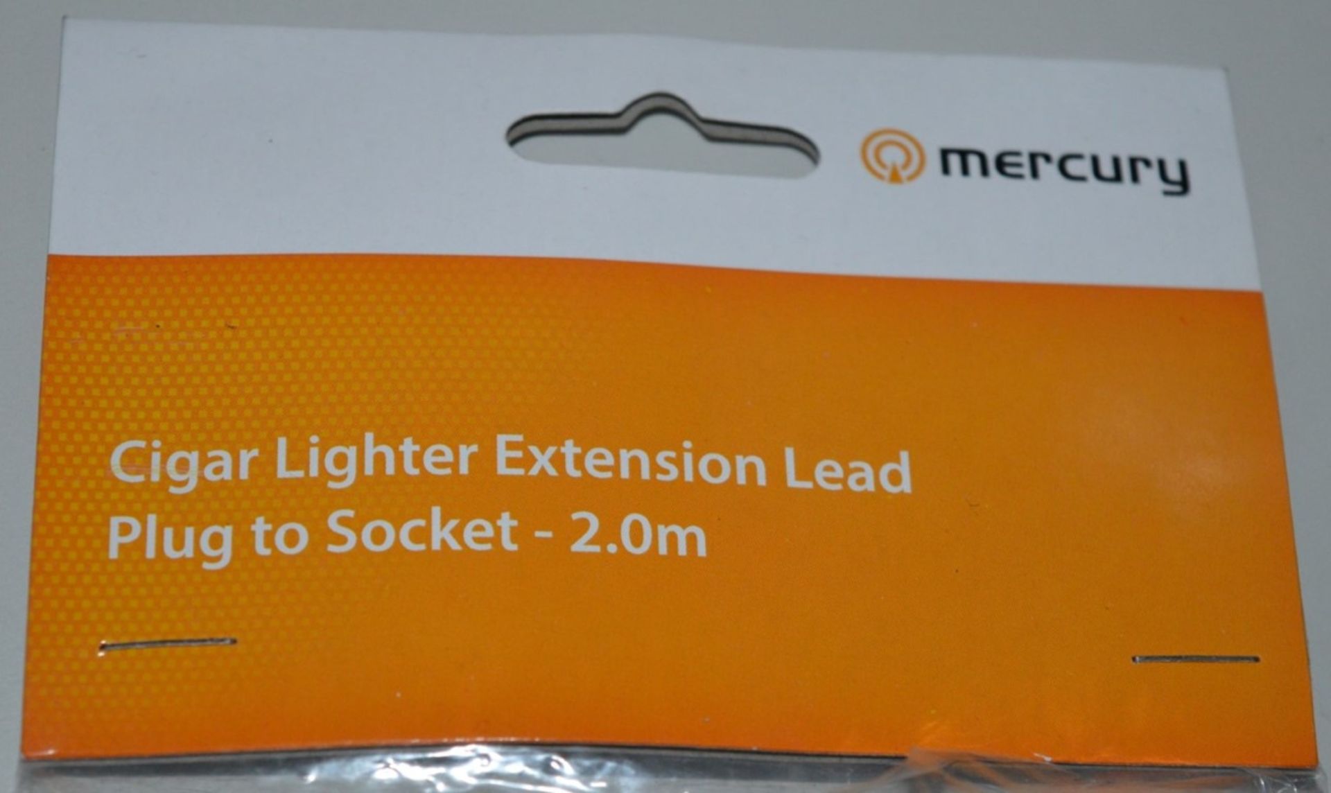 14 x Mercury Cigar Lighter Extension Plug to Socket Leads - 2.0m - Fused FAS 6 x 32MM - With LED - Image 2 of 5