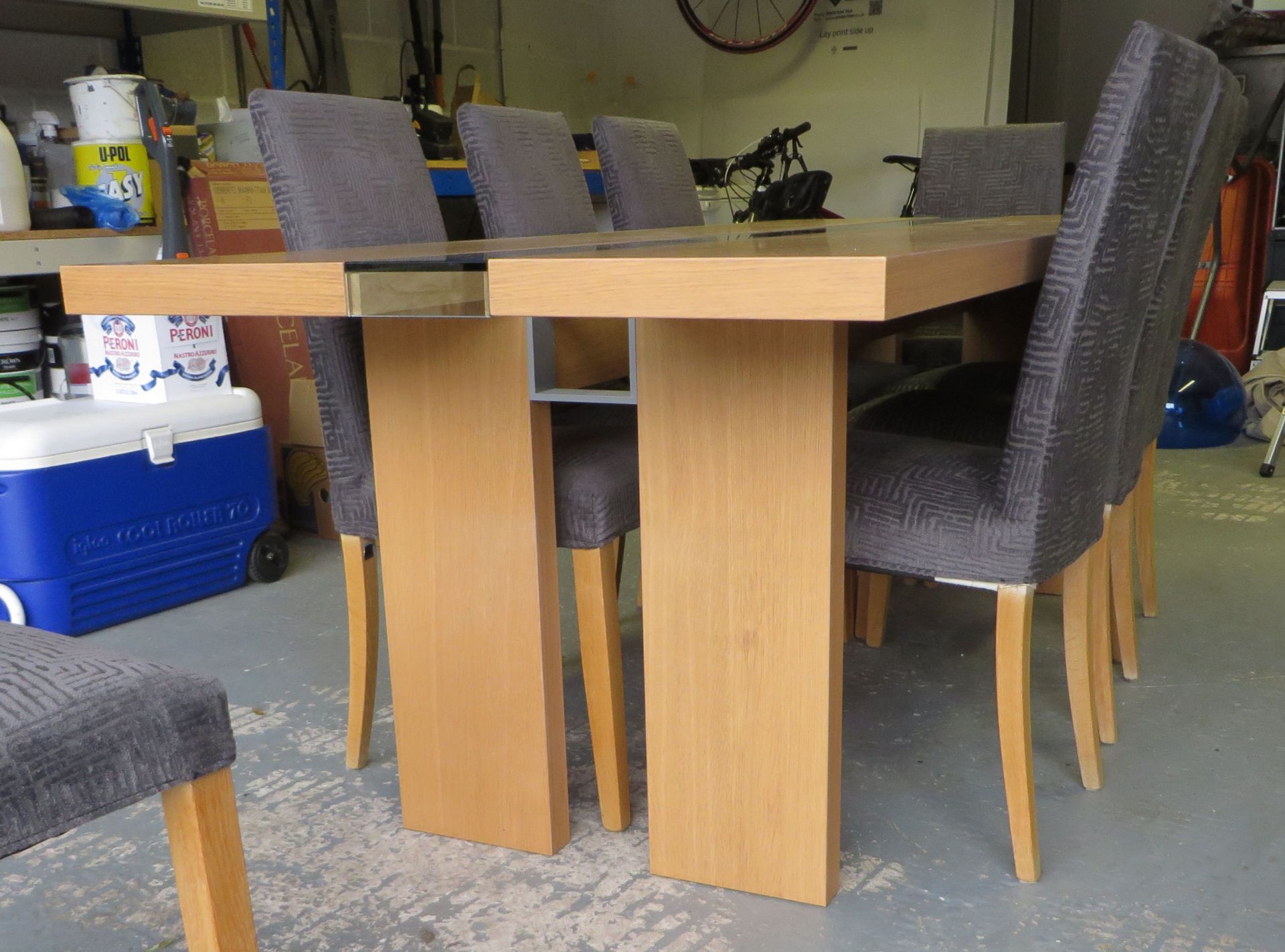 1 x Natural Oak Bross Ritz Dining Table and 8 Ligne Roset Dining Chairs - All in Excellent Condition - Image 8 of 9