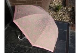 1 x Paris Hilton Umbrella - Colour: Pink & Latte - CL008 - Location: Altrincham WA14 - New and