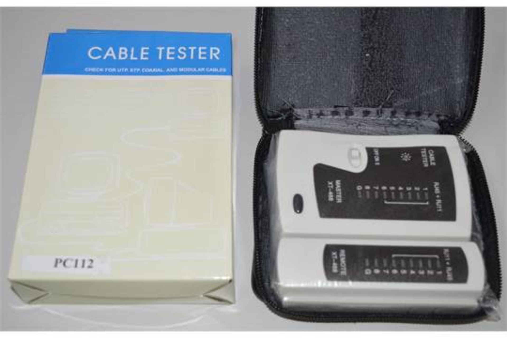 1 x Knightsbridge Structured Wiring Cable Tester - Check For UTP, STP, Coaxial and Modular