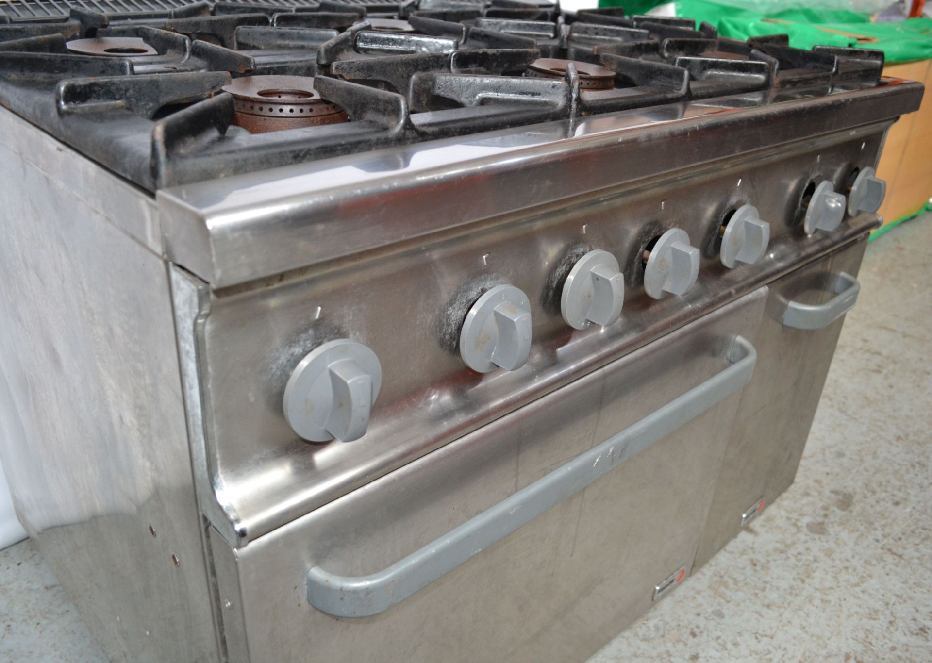 1 x Fagor Six Burner Gas Oven Range (CG-761 BR SM) - Ref NCE011 - CL178 - Location: Altrincham - Image 7 of 15