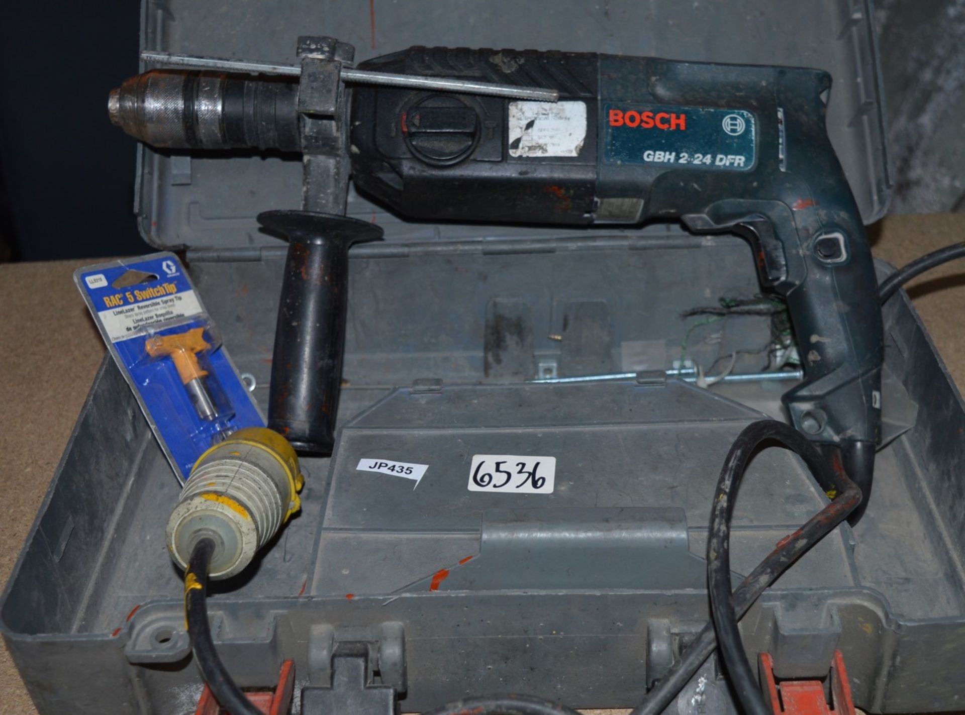 1 x Bosch GBH 2-24 DFR Hammer Drill - 110v With Case and Accessories - CL011 - Ref JP435 - Location: - Image 2 of 3