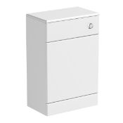 1 x Sienna Gloss White 300mm Back to Wall Cistern Enclosure Cabinet - Unused Stock - CL190 - Ref
