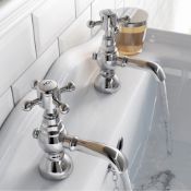1 x Coniston Edwardian Style Bath Taps - Brass Construction With Chrome Finish - Unused Stock