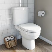 1 x Energy WC Toilet Pan With Cistern, Cistern Fittings and Soft Close Toilet Seat - Unused