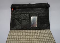1 x Red or Dead Black Ladies Handbag and Organiser - Designer Handbag With Card Holder Compartment -