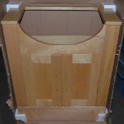 1 x Vogue Bathrooms KUDOS Vanity Sink Basin Unit - 700mm Width - Maple Shaker Style - CL034 - Unused