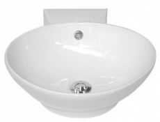 1 x Jax Monaco Tapledge Porcelain Counter Top Sink Basin - Unused Stock - CL190 - Ref BR026 -