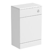 1 x Sienna Gloss White 330mm Back to Wall Cistern Enclosure Cabinet - Unused Stock - CL190 - Ref