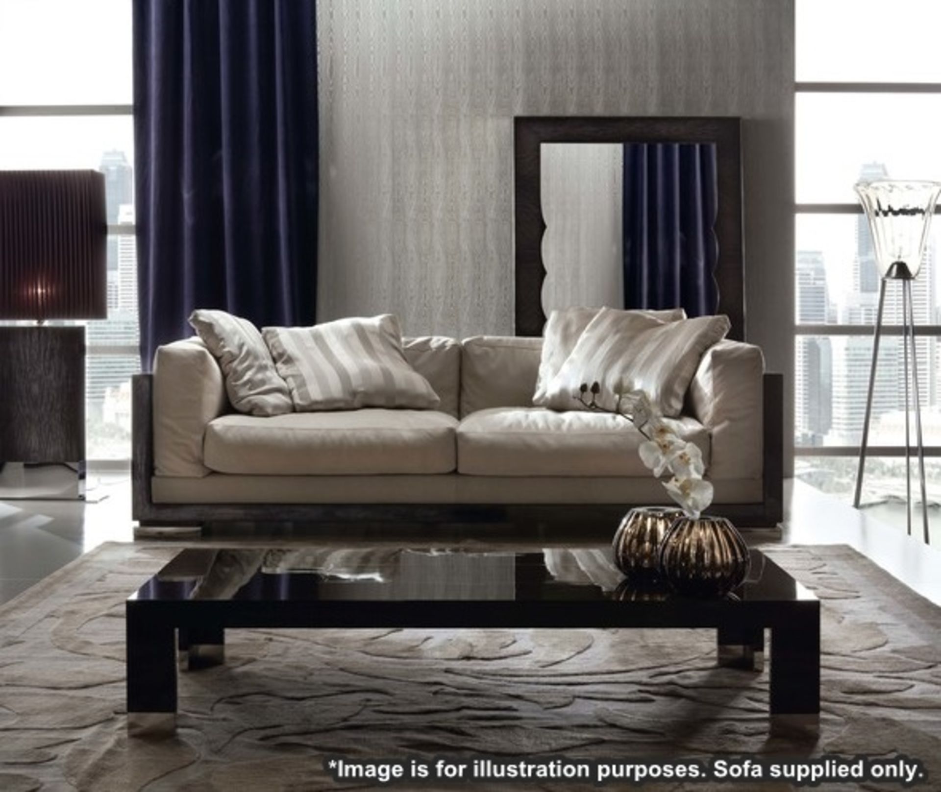 *Just Added!* 1 x GIORGIO "Absolute" 2-Seater Sofa (400/02/n) - Features A Stunning Laquered Frame - Image 3 of 11