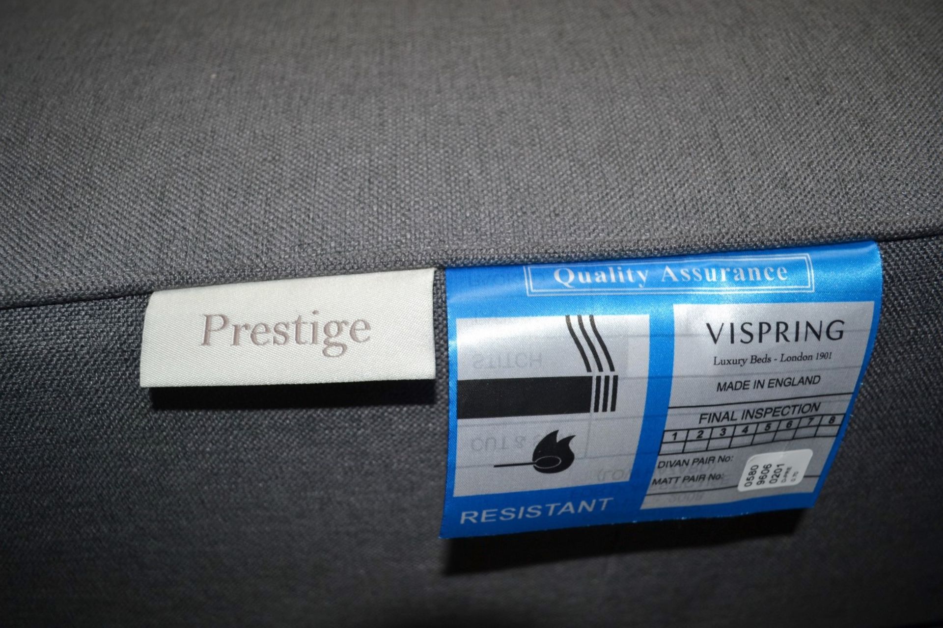 1 x VISPRING Prestige Low Double Divan Bedbase - Dimensions: 180x200x27cm - Ref: 5172933 P3 - - Image 12 of 17