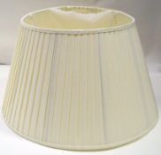1 x EICHHOLTZ Large Pleated Lampshade In Cream - Please Read Full Description - Ref: 5270821 P4 -