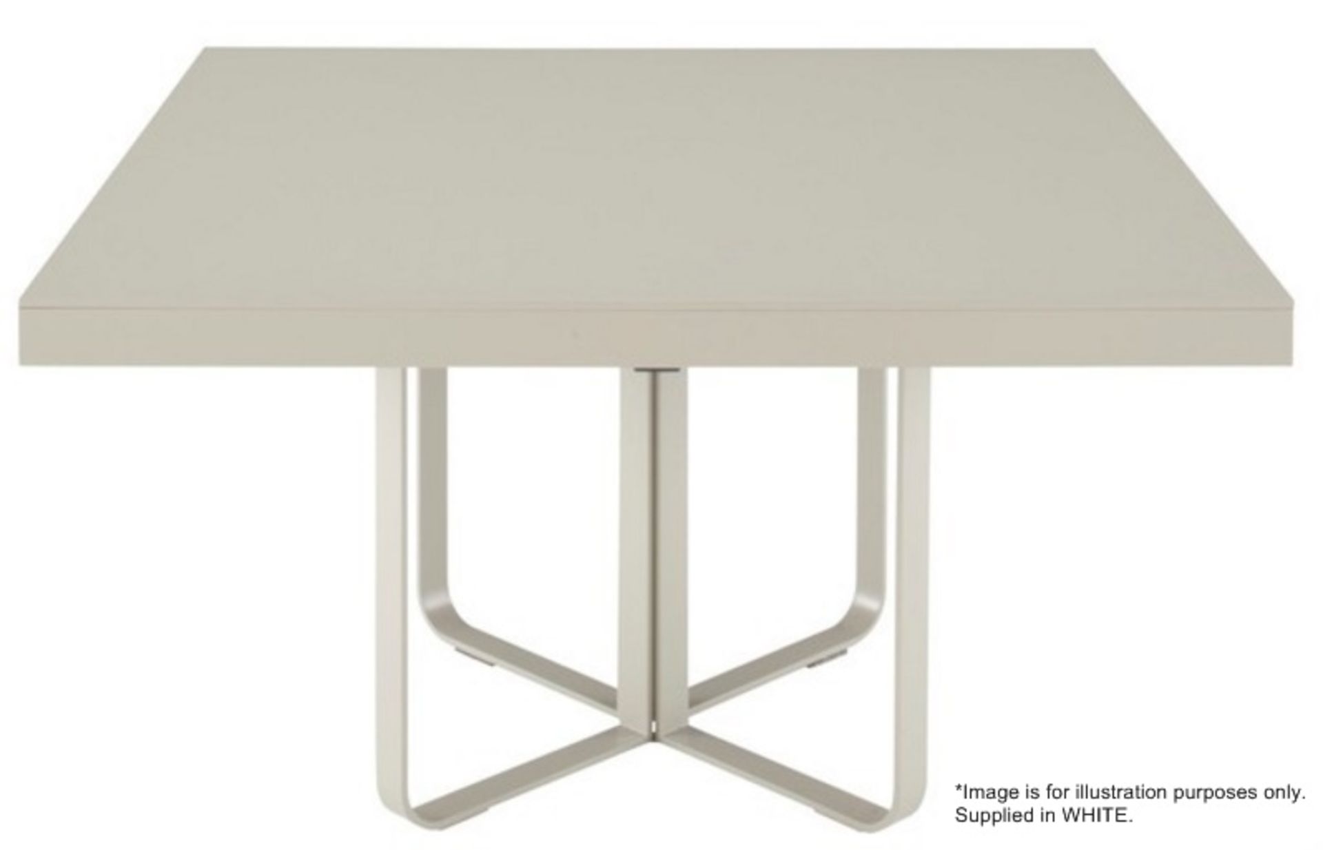 1 x LIGNE ROSET "Ava"  Square Dining Table With Fold Extension - Over 2 Metres In Length - Colour: