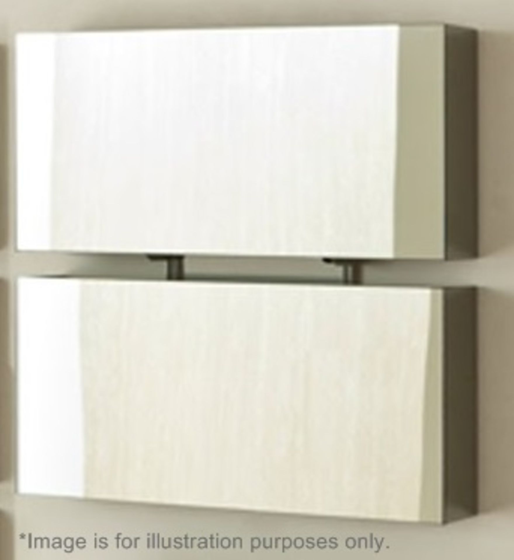 A Pair Of Porada "Pit Stop" Shoe Storage Units - Each Features 2 x Mirror Fronted Canaletta Walnut - Image 6 of 11