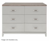 1 x FRATO Lagoa Dresser / Chest Of Drawers (13mb0180) - Features Soft-close Drawers Crocodile-