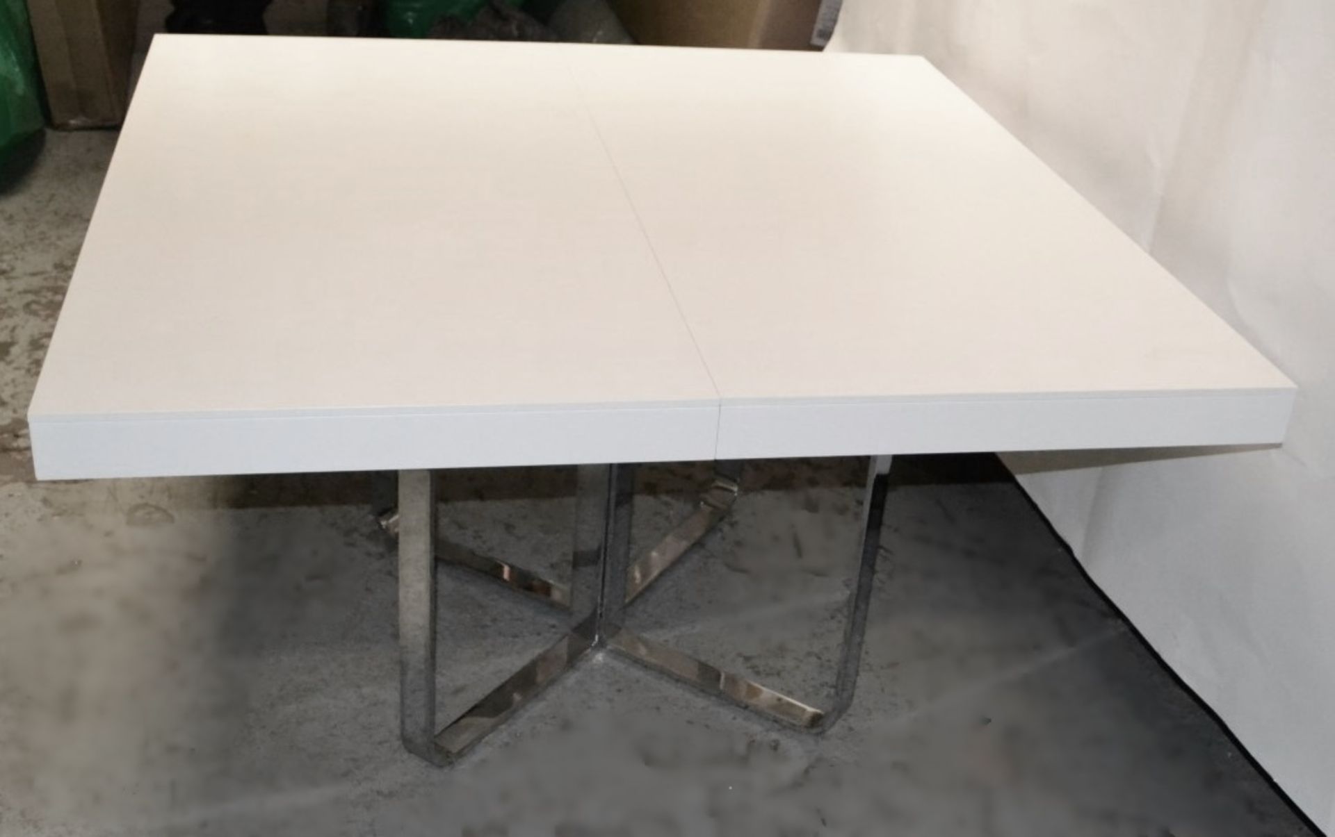 1 x LIGNE ROSET "Ava"  Square Dining Table With Fold Extension - Over 2 Metres In Length - Colour: - Image 2 of 10