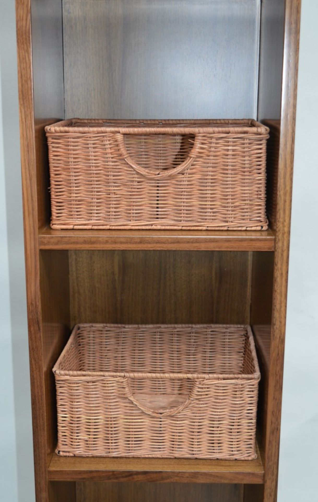 1 x Vogue ARC Series 2 Bathroom Storage Shelving Unit - Wall Mounted or Floor Standing - WALNUT - Image 3 of 7