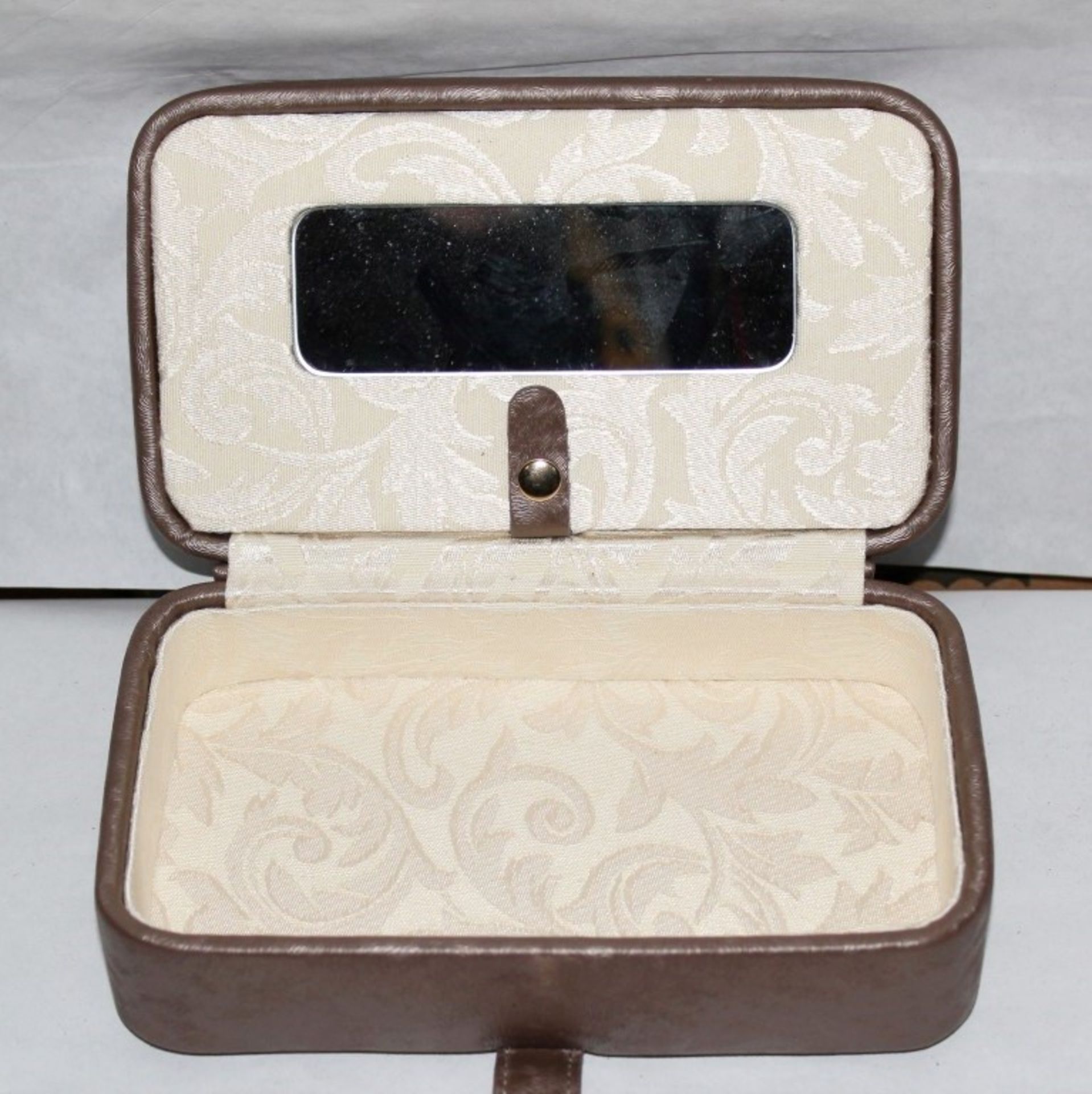1 x "AB Collezioni" Italian Luxury Jewellery Box With Mirror (33545) - Ref L154 – Ideal For Travel - - Image 2 of 2