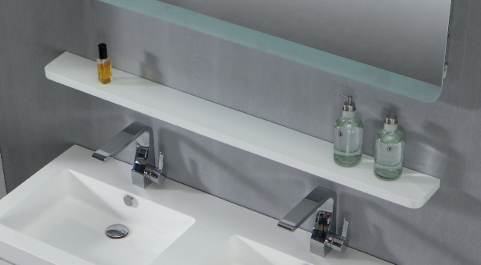 1 x Contemporary Bathroom Storage Shelf 120 - A-Grade - Ref:ASH120 - CL170 - Location: Nottingham
