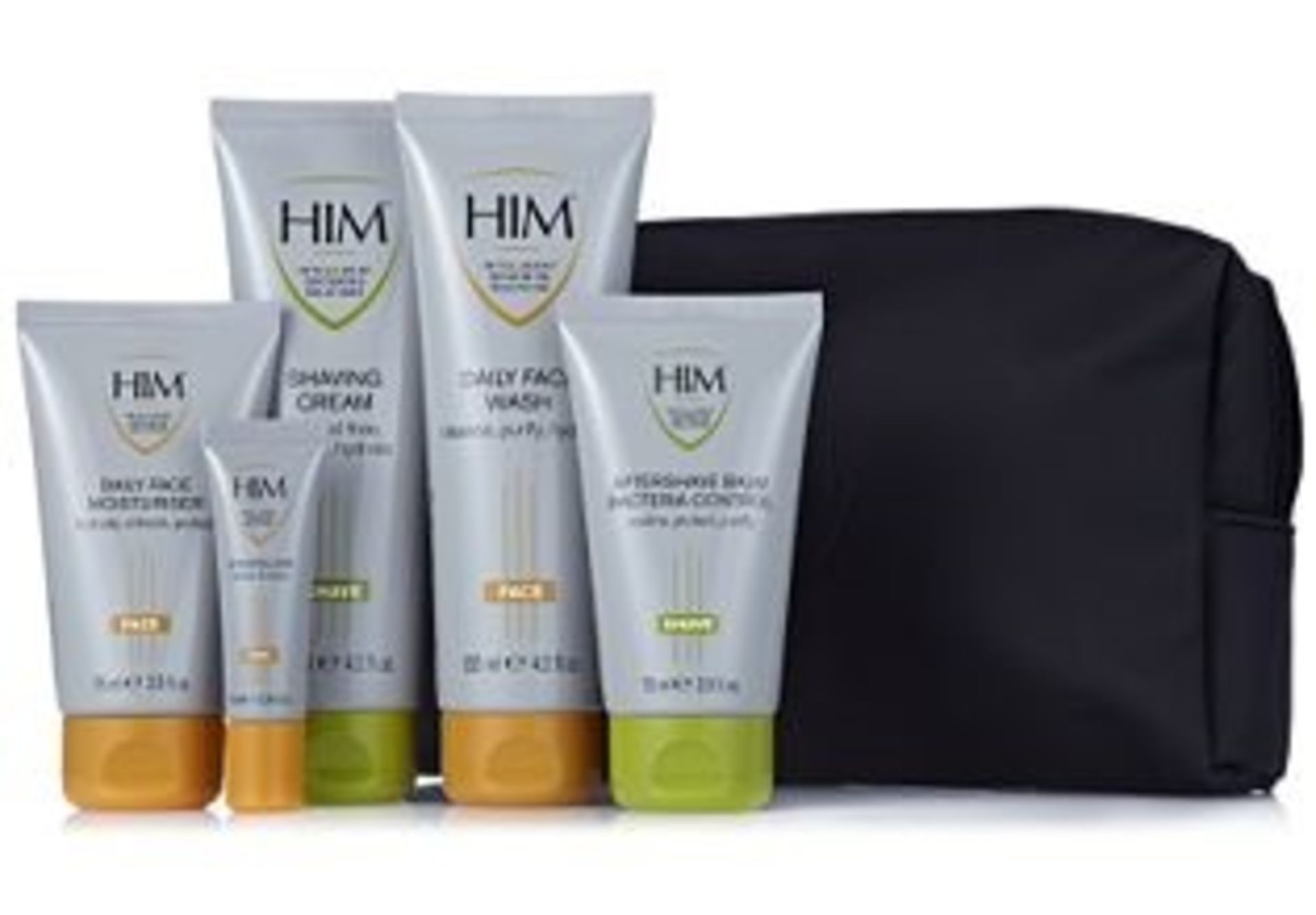 5 x HIM Intelligent Grooming Solutions 5 Piece Face & Shave Essentials Packs with Toiletry Bags - - Image 2 of 13