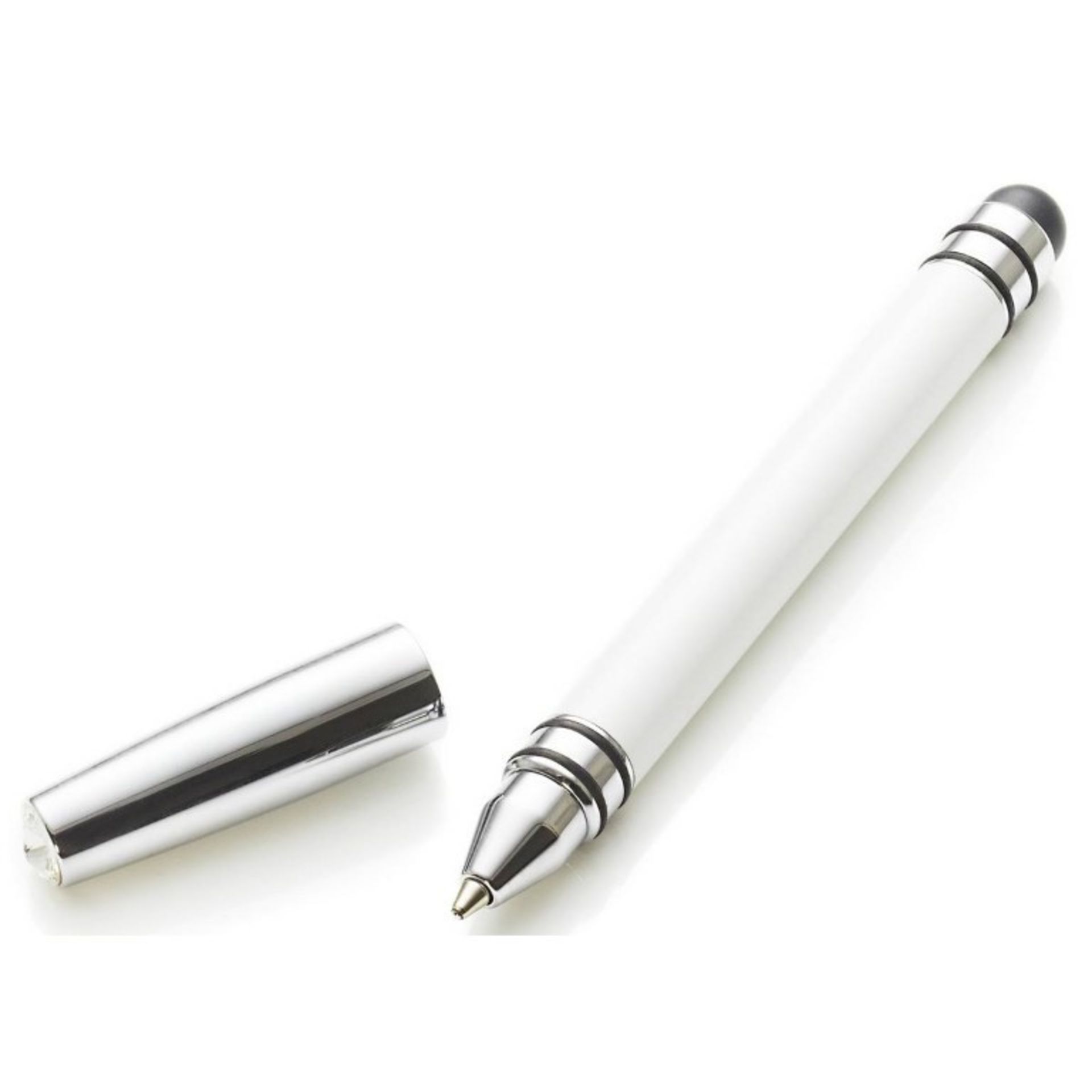 50 x ICE LONDON App Pen Duo - Touch Stylus And Ink Pen Combined - Colour: WHITE - MADE WITH - Image 4 of 4