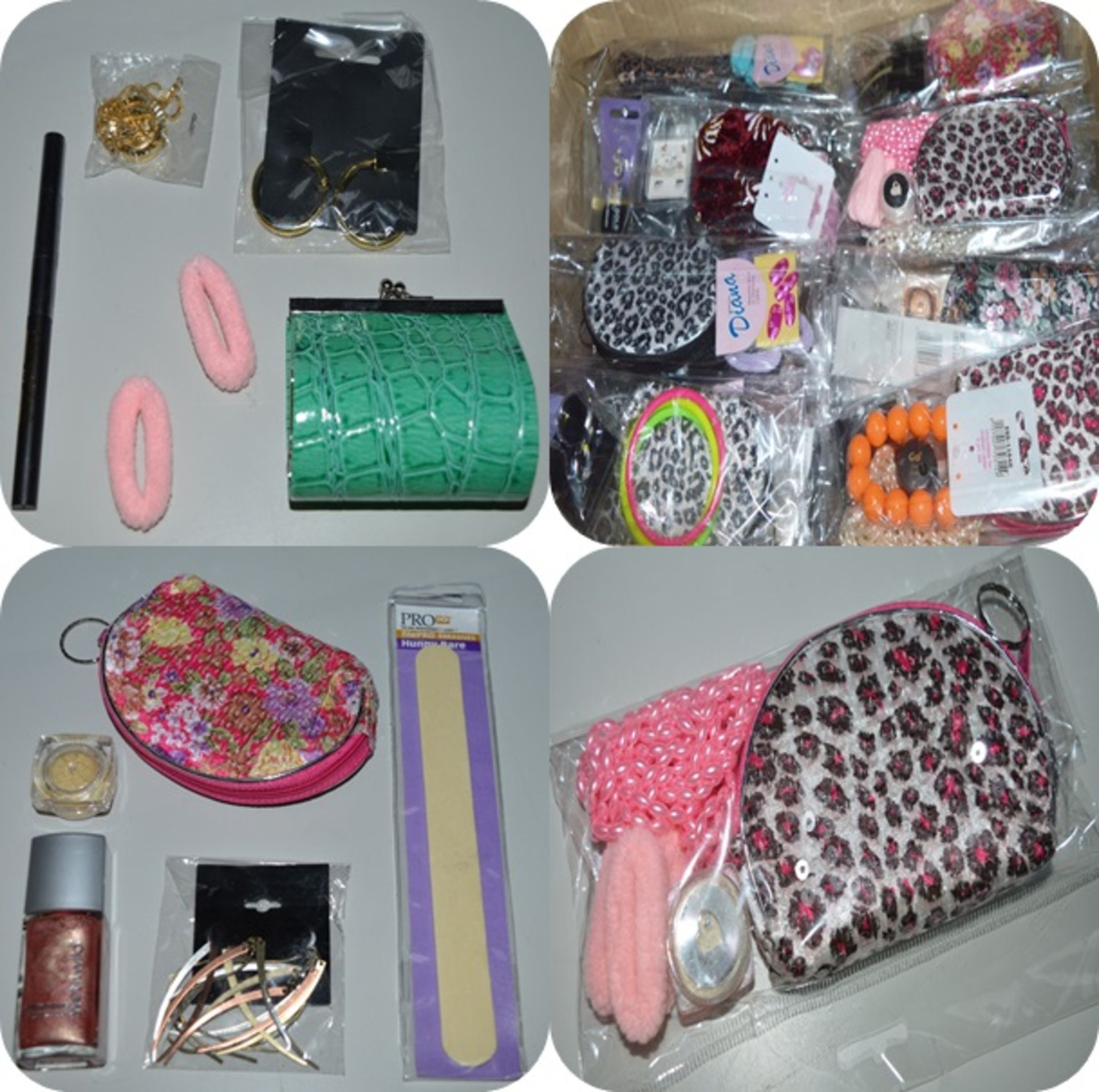 200 x Girls Beauty Gift Sets - Each Set Includes Items Such as a Stylish Purse, Ear Rings, Hair