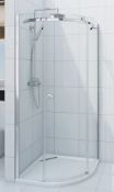 1 x Infiniti 800mm Quadrant Shower Enclosure - 800x800x8mm - Unused Stock - CL190 - Ref BR111 -