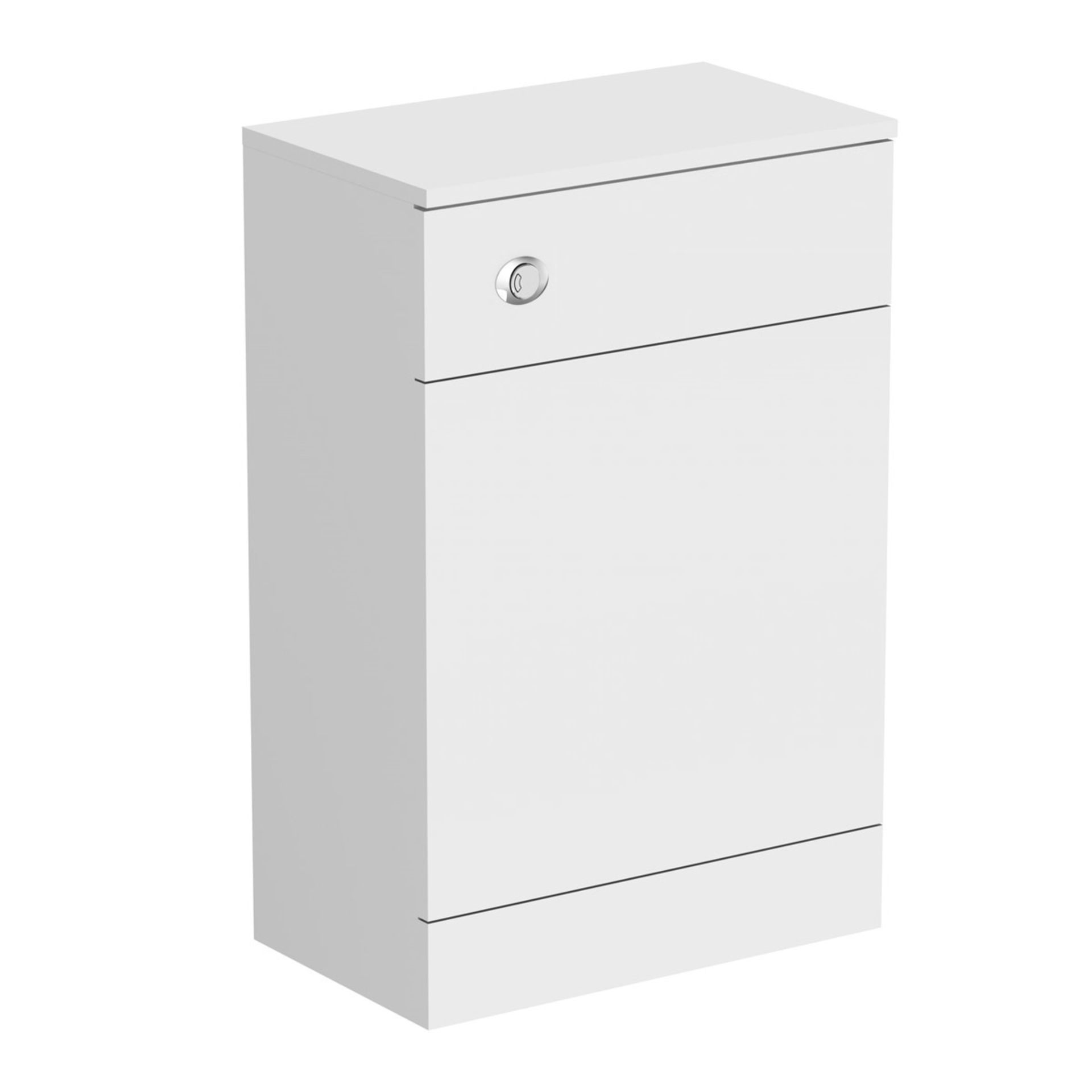 1 x Prague White Back to Wall Toilet Unit - White Finish - 300mm Deep - CL190 - Ref BR100 -