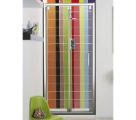 1 x Tavistock Oyxgen8 8mm 900mm Bifold Shower Door - Model SE1B90 - Brand New Stock - CL022 -