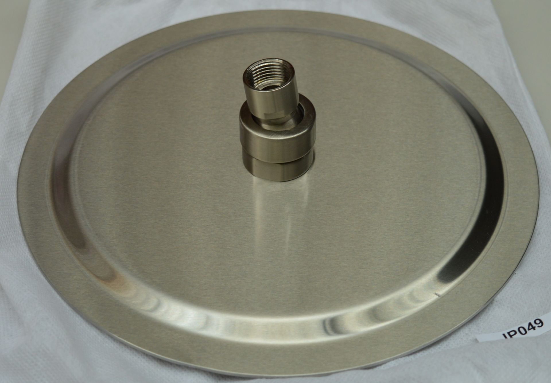 1 x Chrome Round Shower Head - 20cm Width - Unused Stock - CL190 - Ref JP049 - Location: - Image 2 of 2