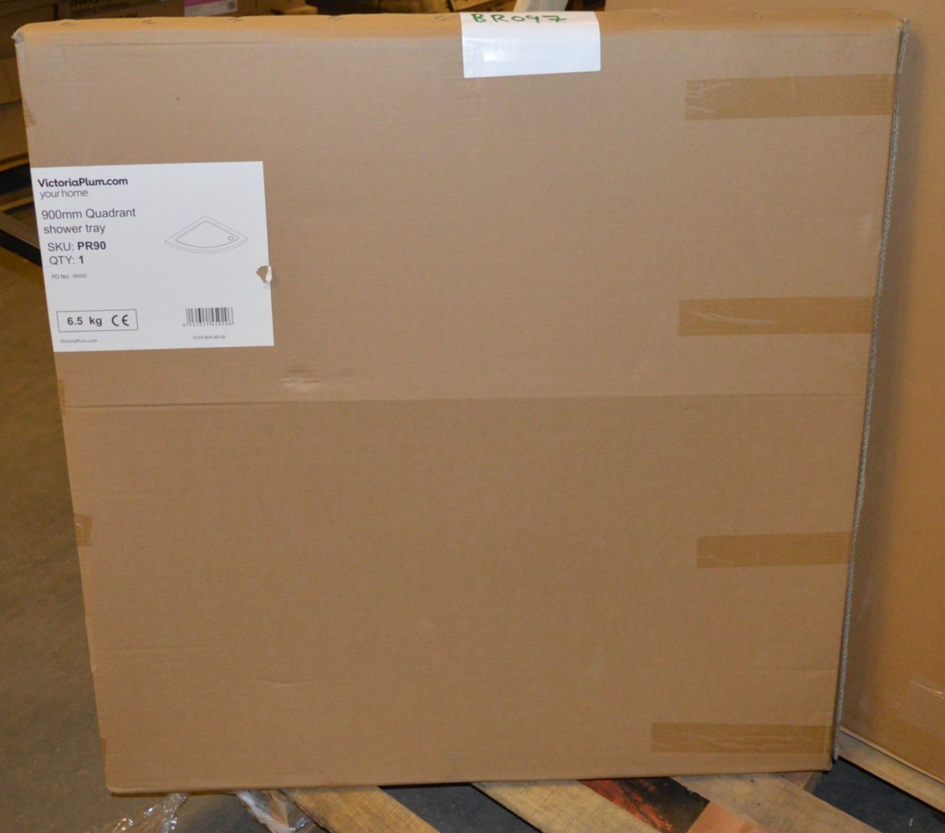 1 x 900mm Quadrant Shower Tray - Unused Stock - CL190 - Ref BR097 - Location: Bolton BL1 - Image 3 of 3