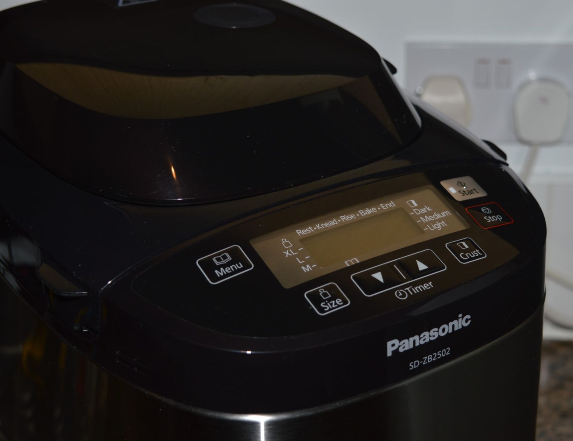 1 x Panasonic SD-ZB2502 Bread Maker - Stylish Stainless Steel Finish - Clean Inside and Out - Good - Image 2 of 5