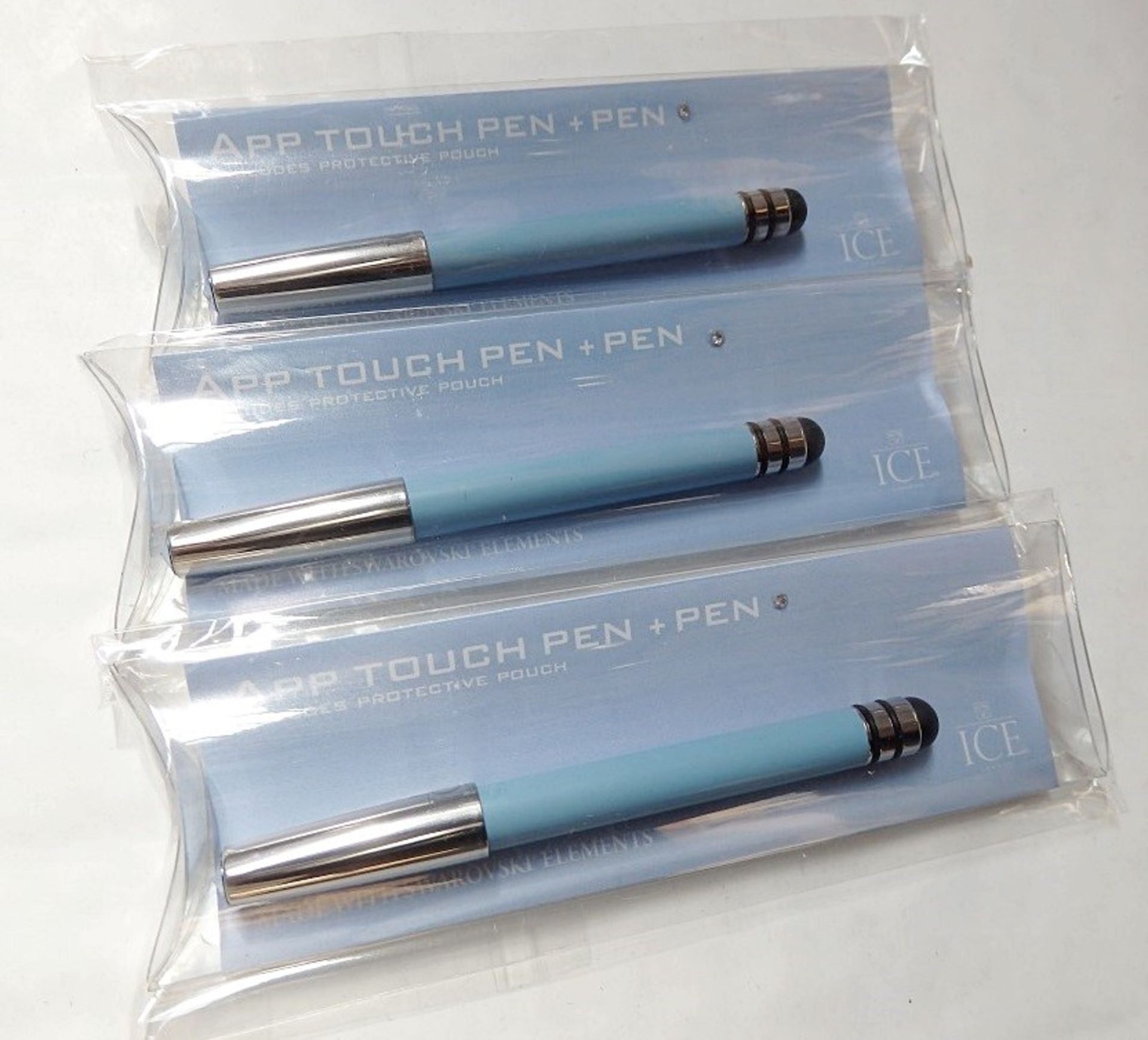 50 x ICE LONDON App Pen Duo - Touch Stylus And Ink Pen Combined - Colour: LIGHT BLUE - MADE WITH - Image 3 of 5