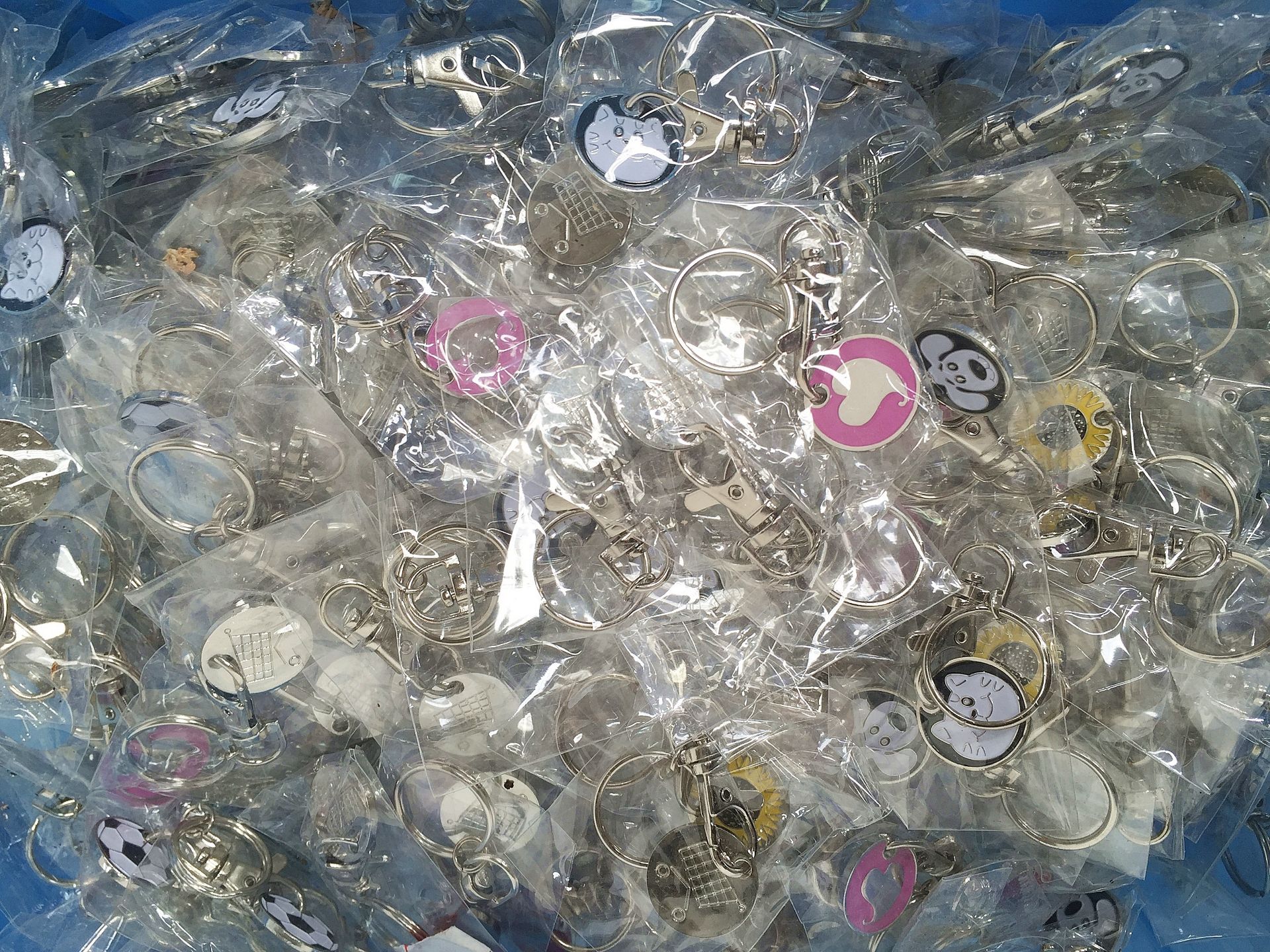 1,000 x EURO Shopping Trolley / Locker Coin Token Keychains - New & Sealed Stock - Resale Ready - - Bild 3 aus 3