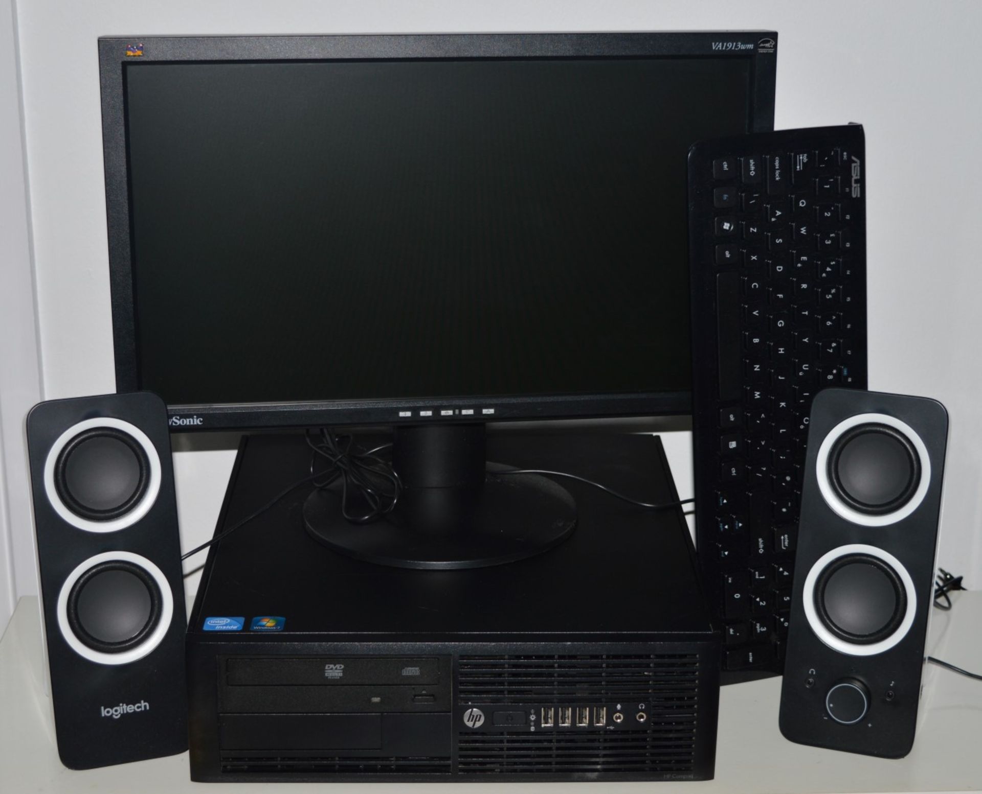 1 x Desktop PC Computer With 19 Inch Widescreen Monitor - Features an Intel Core 2 Duo Dual Core