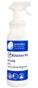 12 x Kitchen Force 1 Litre Ready to Use Heavy Duty Sanitising Degreaser - Premiere Products -
