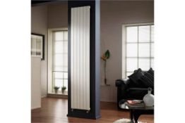 1 x Quinn Slieve Designer Single Panel Radiator in Silver - Contemporary Design - Will Enhance any