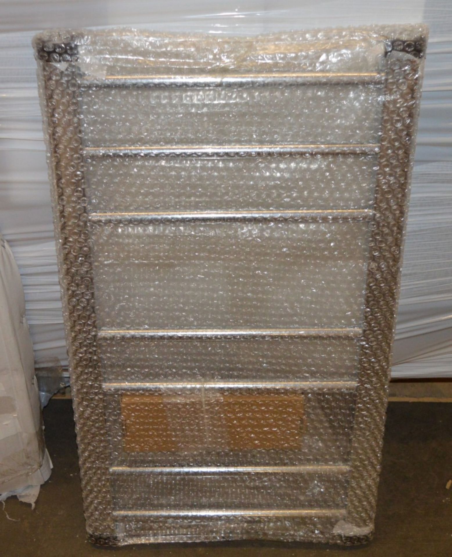 1 x Eco Flat Towel Radiator - 700x400mm - Chrome Finish - Unused Stock - CL190 - Ref BR133 - - Image 2 of 3