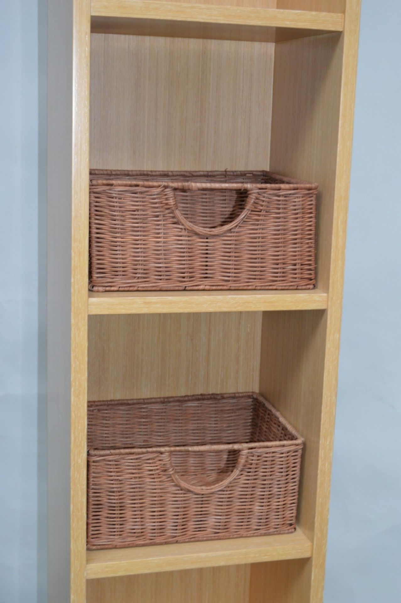 1 x Vogue ARC Series 2 Bathroom Storage Shelving Unit - Wall Mounted or Floor Standing - OAK - Image 5 of 9