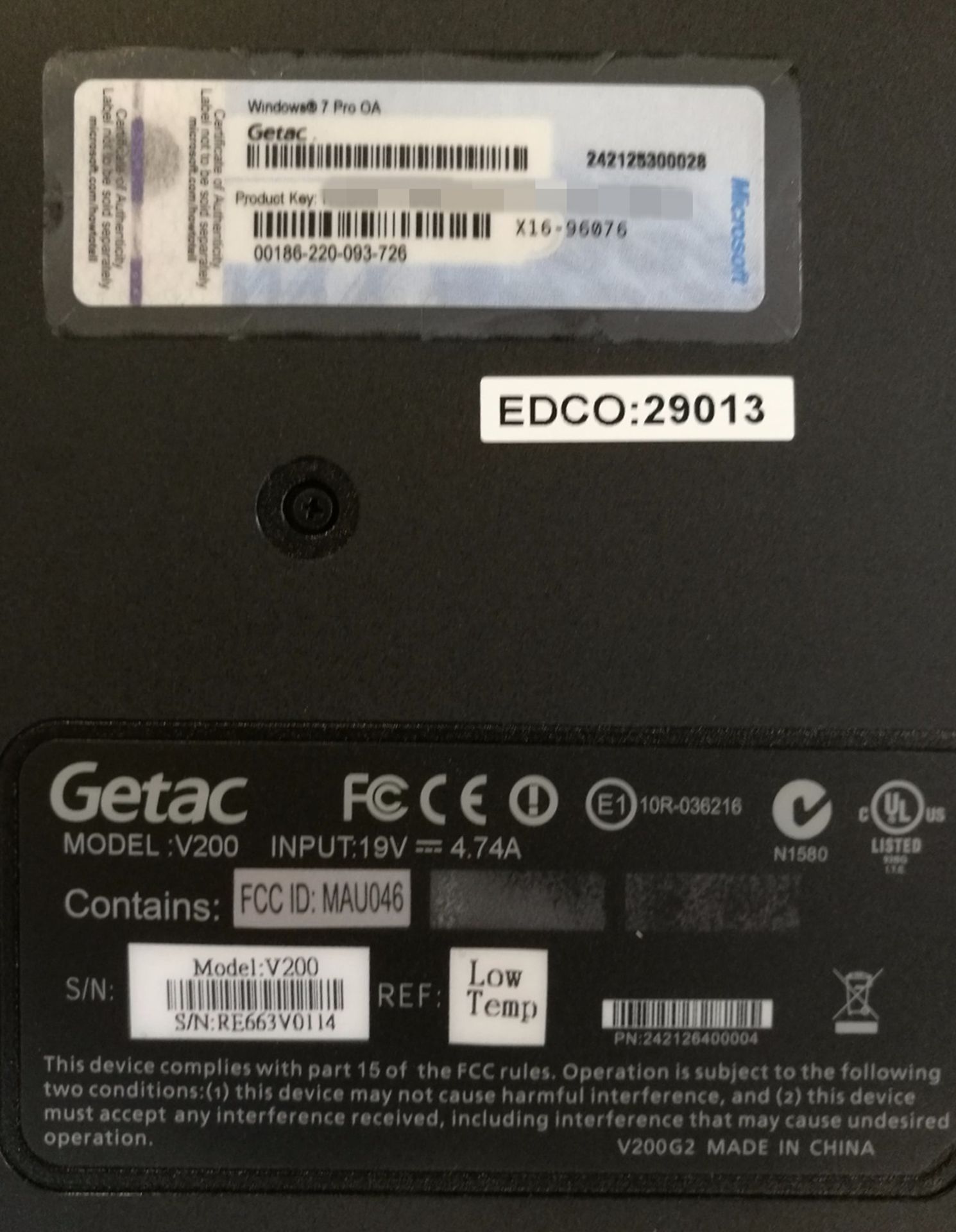 1 x Getac V200 Rugged Laptop Computer - Rugged Laptop That Transforms into a Tablet PC - Features an - Image 6 of 15