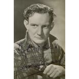 BRITISH CINEMA: Selection of vintage signed postcard photographs (6),