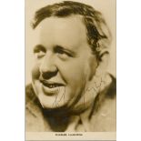 LAUGHTON CHARLES: (1899-1962) English Actor. Academy Award winner. Vintage signed 3.5 x 5.