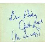 AUTOGRAPH ALBUM: An autograph album containing 18 signatures by various actors, actresses,