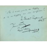 THEATRE: Two autograph albums containing over 250 signatures by various stage actors and actresses,