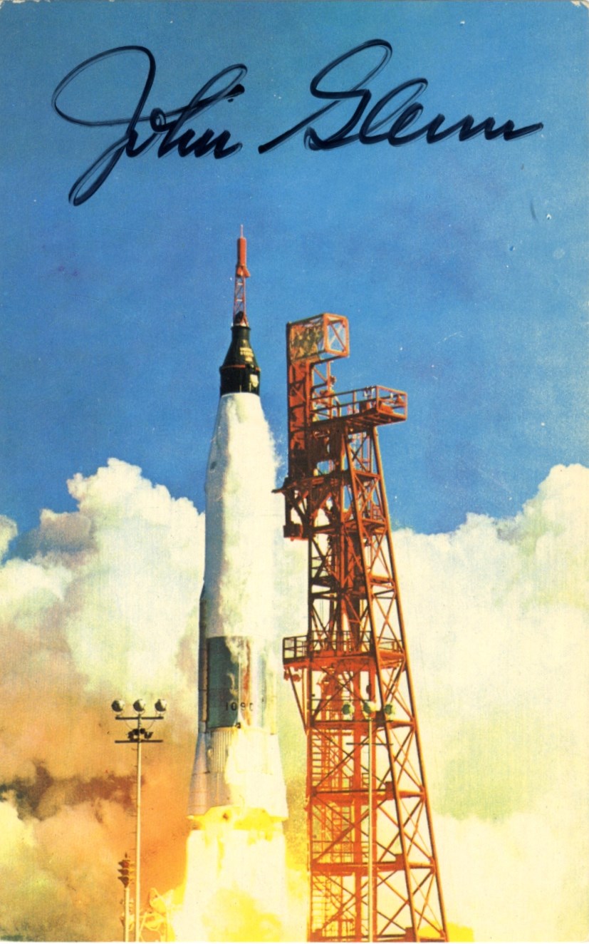 MERCURY SEVEN LAUNCHES: Small selection of signed 8 x 10 photographs (2),