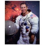 APOLLO XIII: James Lovell (1928- , Commander) signed colour 8.